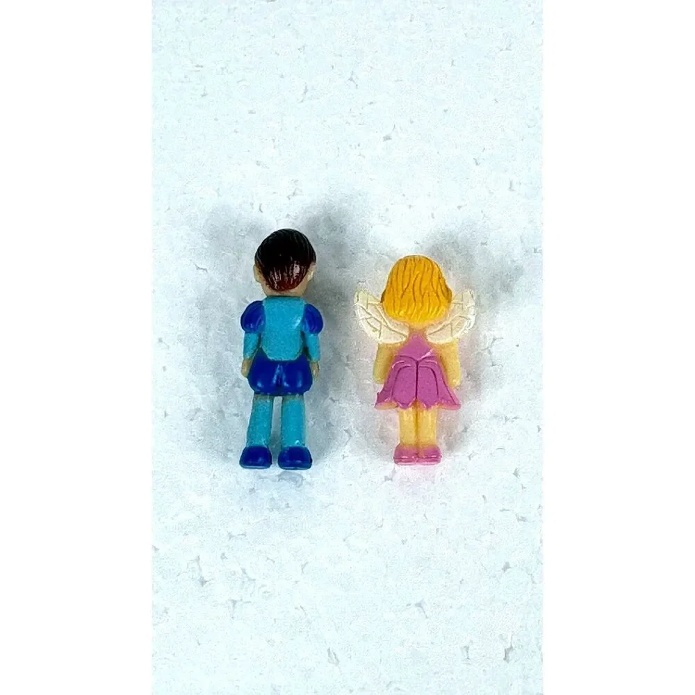 Vintage 1990s Polly Pocket Figures Mini Fairy and Bluebird Dolls 1